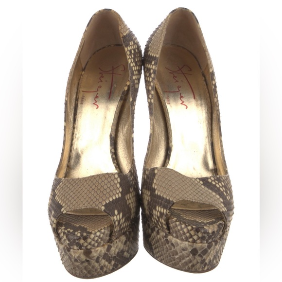 Walter Steiger Karung Platform Python Pumps Size: 8 - Picture 3 of 5